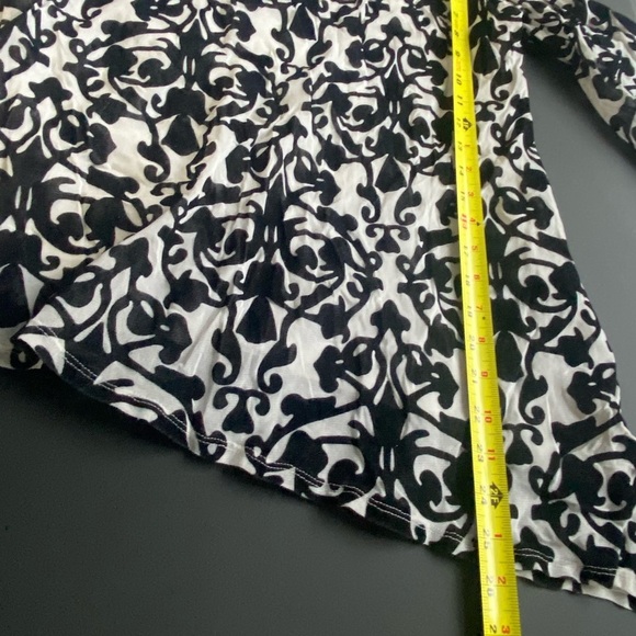 Alfani Blouse Women Small Whimsigoth Flared Sleeve Witchy Velvet Embroidery - Picture 11 of 11